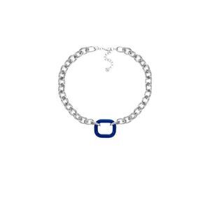 ALFANI blue Colored Link Collar Necklace, 19" + 2" extender
